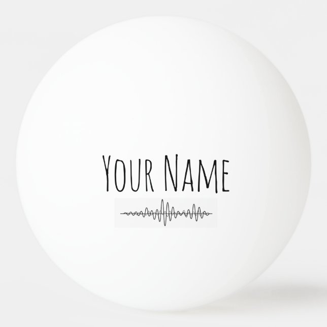 Geschenk für benutzerdefinierte Soundwave-Design Tischtennisball (Vorderseite)