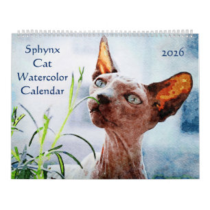 Geschenk für Besitzer und Liebhaber haarloser Sphy Kalender