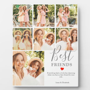 Geschenk für beste Freundin mit individuellem Foto Fotoplatte
