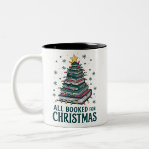 Geschenk für Bibliothekar-Fans zu Weihnachten Zweifarbige Tasse