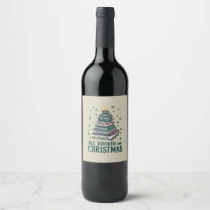 Geschenk für Bibliothekar Liebhaber zu Weihnachten Weinetikett