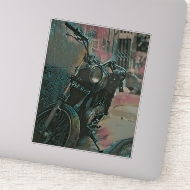 Geschenk für Biker Aufkleber (Detail)