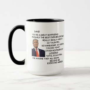 Geschenk für Boyfriend Funny Trump, Tasse für ihn