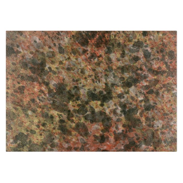 Geschenk für braune Marmormuster Schneidebrett (Vorderseite)