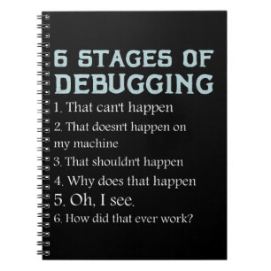 Geschenk für das Programmieren von Debugdateien Notizblock