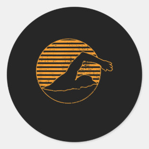 Geschenk für das Schwimmbad Runder Aufkleber