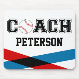 Geschenk für den Baseballlehrer Mousepad