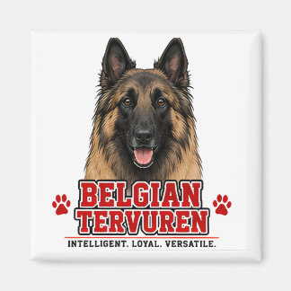 🐾 Geschenk für den Besitzer eines Belgischen Terv Magnet