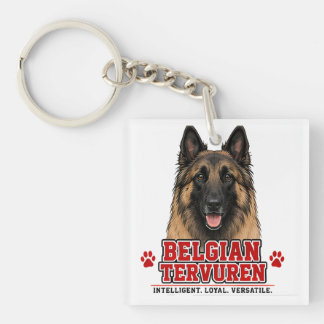 🐾 Geschenk für den Besitzer eines Belgischen Terv Schlüsselanhänger