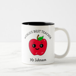 Geschenk für den besten Lehrer der Welt Zweifarbige Tasse