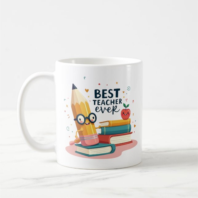 Geschenk für den besten Lehrer Kaffeetasse (Links)