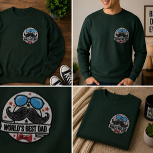 Geschenk für den besten Vater der Welt Besticktes Sweatshirt