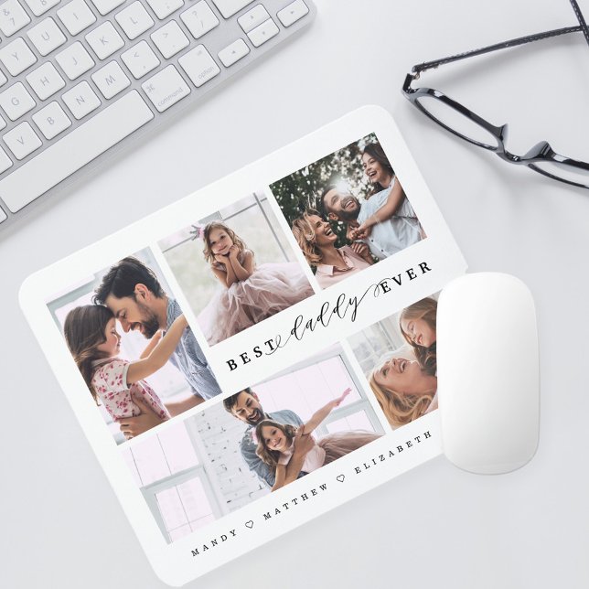 Geschenk für den besten Vater je Moderne Familienf Mousepad (Von Creator hochgeladen)