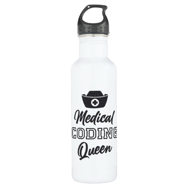 Geschenk für den ICD-Programmierer der Queen Edelstahlflasche (Vorderseite)