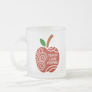 Geschenk für den Lehrer Mattglastasse