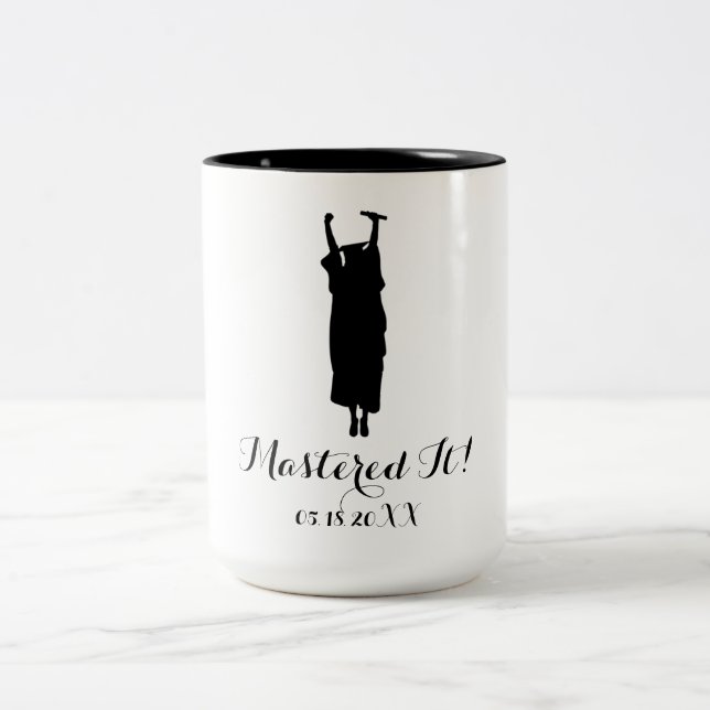 Geschenk für den Master-Abschluss  Zweifarbige Tasse (Mittel)