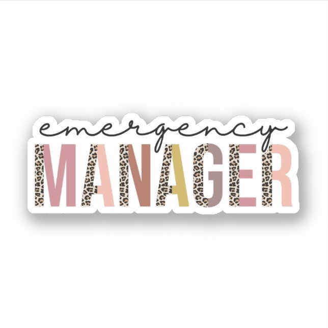 Geschenk für den Notmanager Aufkleber (Vorderseite)