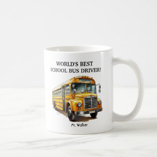 Geschenk für den personalisierten Schulbusfahrer Kaffeetasse