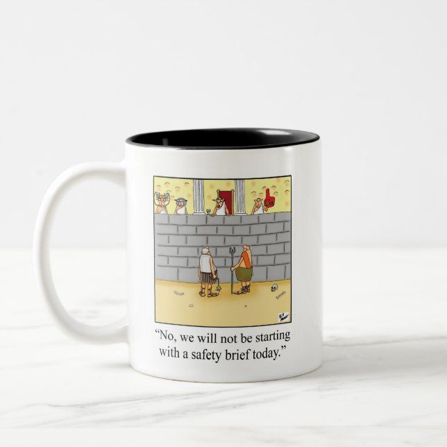 Geschenk für den Spaß der Gesundheitssicherheit Ta Zweifarbige Tasse (Links)