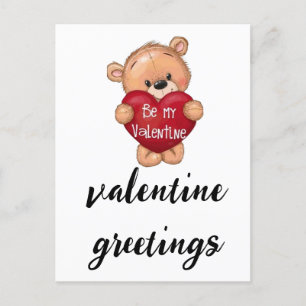 Geschenk für den Valentinstag Postkarte