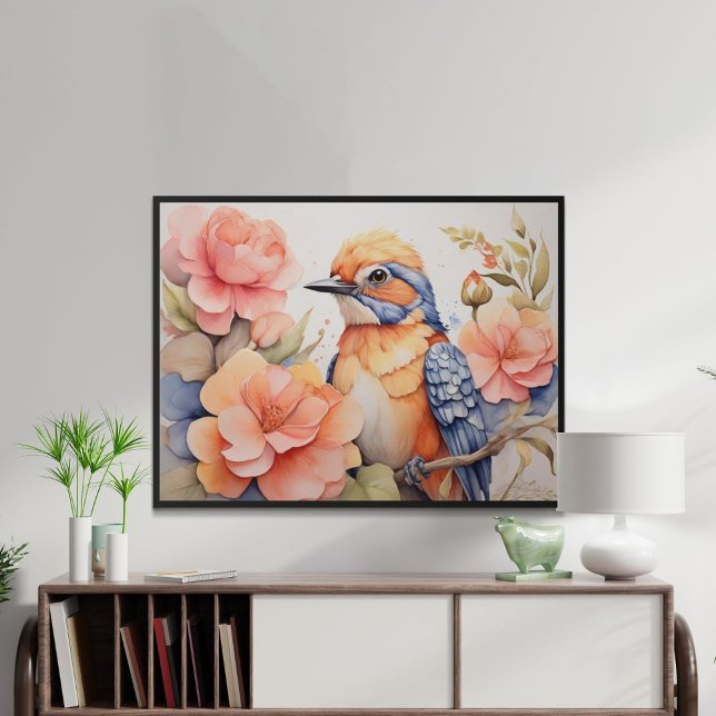 Geschenk für den Vogelflora-Vogel Poster (Von Creator hochgeladen)