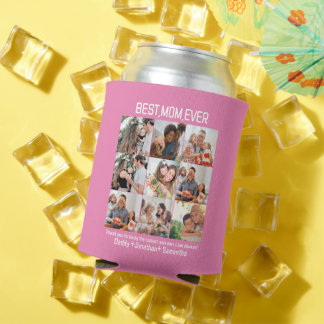 Geschenk für die beste Mama je FotoCollage Dosenkühler