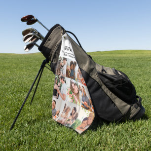 Geschenk für die beste Mama je FotoCollage Golfhandtuch