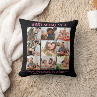 Geschenk für die beste Mama je FotoCollage Kissen