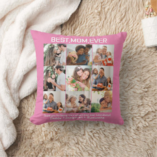 Geschenk für die beste Mama je FotoCollage Kissen