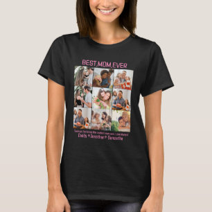 Geschenk für die beste Mama je FotoCollage T-Shirt