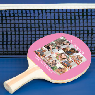 Geschenk für die beste Mama je FotoCollage Tischtennis Schläger