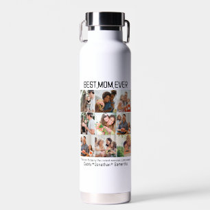 Geschenk für die beste Mama je FotoCollage Trinkflasche