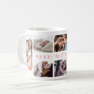 Geschenk für die beste Mama je Fotosammlung Kaffeetasse