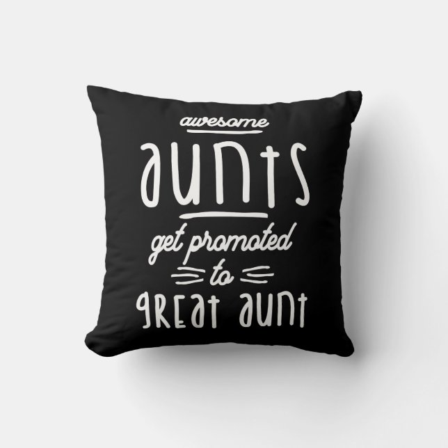 Geschenk für die erste große Tante - Große Tanten Kissen (Vorderseite)