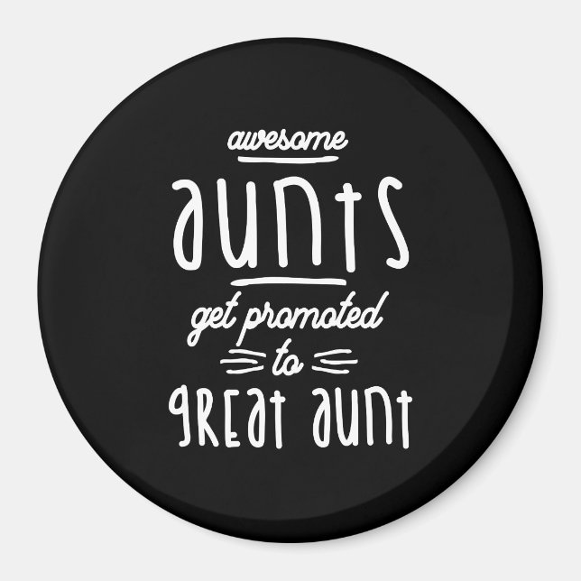 Geschenk für die erste große Tante - Große Tanten Magnet (Vorne)