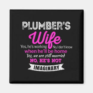 Geschenk für die Frau eines Klempners Lustige Hoch Magnet