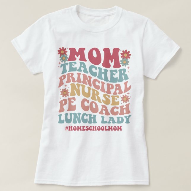 Geschenk für die Mama Charlotte Mason Groovy Mama T-Shirt (Design vorne)