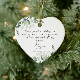 Geschenk für die Mutter des Bräutigams   Keramik Ornament
