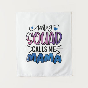 Geschenk für die Mutter, meine Truppe nennt mich M Wandteppich