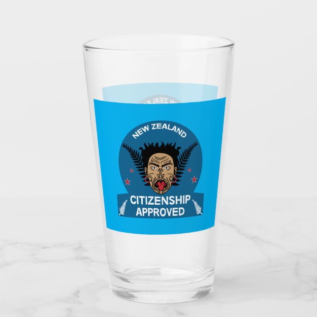 Geschenk für die neuseeländische Staatsbürgerschaf Glas (Vorderseite)