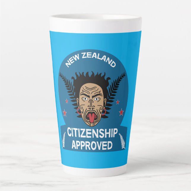 Geschenk für die neuseeländische Staatsbürgerschaf Milchtasse (Vorderseite)