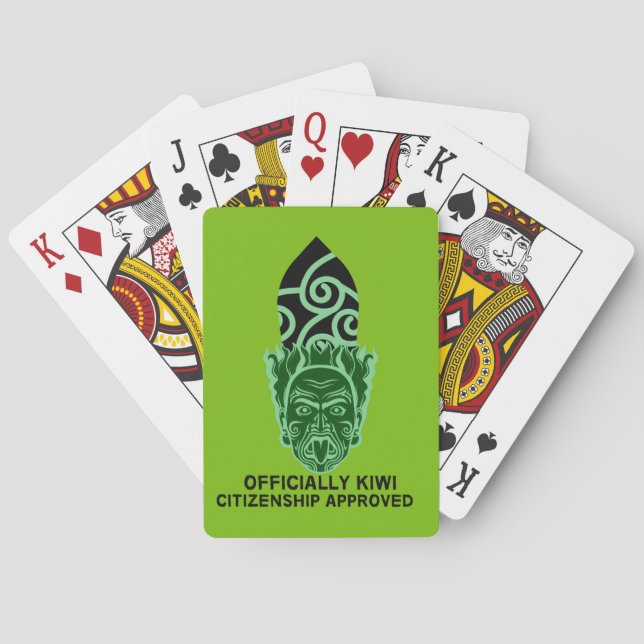 Geschenk für die neuseeländische Staatsbürgerschaf Spielkarten (Rückseite)