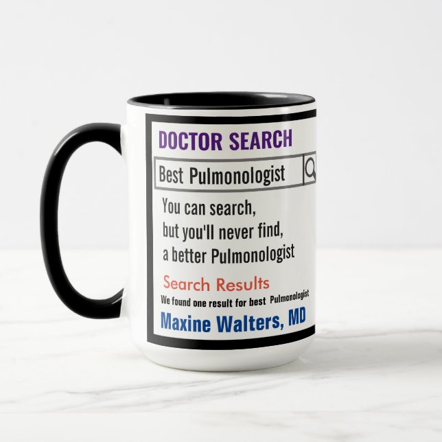 Geschenk für die Tasse des Pulmonologen (Links)