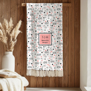 Geschenk für Ehefrau Personalisierte Valentinstag- Fleecedecke