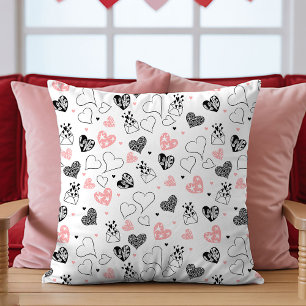 Geschenk für Ehefrau Valentinstag Kissen Rosa Schw