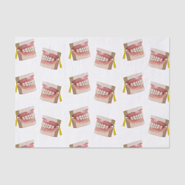 Geschenk für eine Dental School Graduation Party Seidenpapier (Vorderseite)