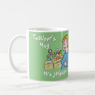 Geschenk für eine Lehrerinnen. Lehrergeschenk Kaffeetasse