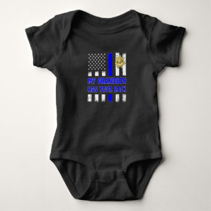 Geschenk für eine Polizistin Oma und Opa Mein Enke Baby Strampler