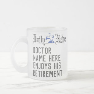 Geschenk für einen Arzt Mattglastasse