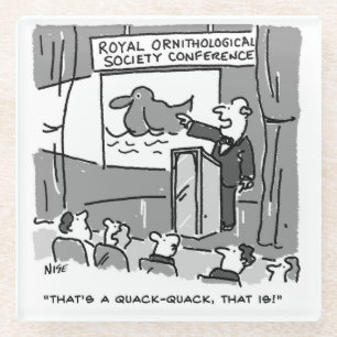 Geschenk für einen Birdwatcher oder Vogelbeobachte Glasuntersetzer